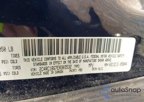 2014 Chrysler Town & Country Touring z USA, uszkodzony, nr VIN 2C4RC1BG7ER303532